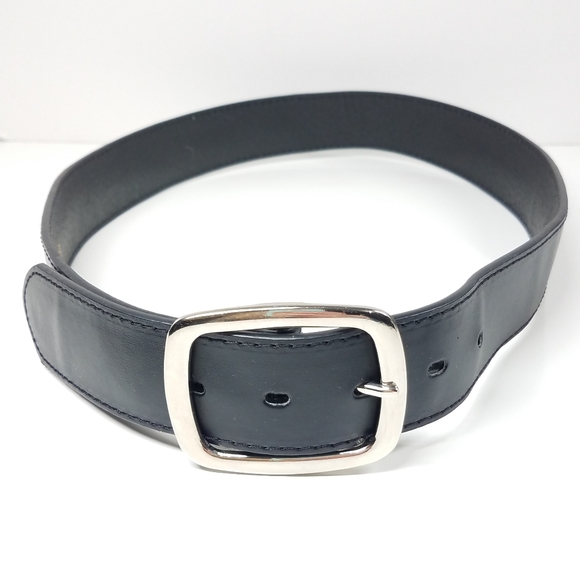 Black Genuine Leather Belt - Picture 4 of 9